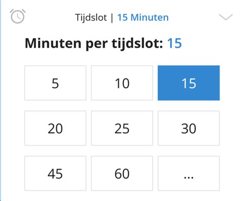 Tijdsloten .